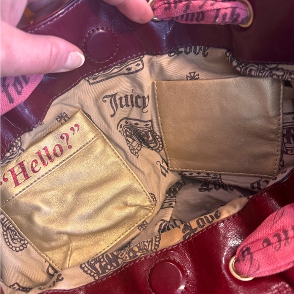 VINTAGE AUTHENTIC Juicy Couture Pink Velour Daydreamer Bag - Picture 6 of 10